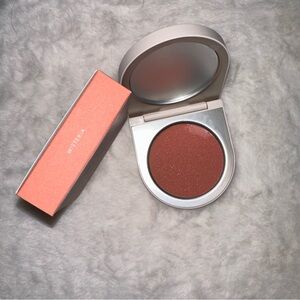 Rose in cream cheek and lip in wisteria